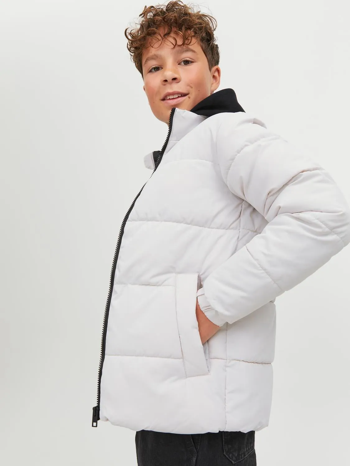 Chaqueta corta acolchada Junior | Blanco | Jack & Jones®