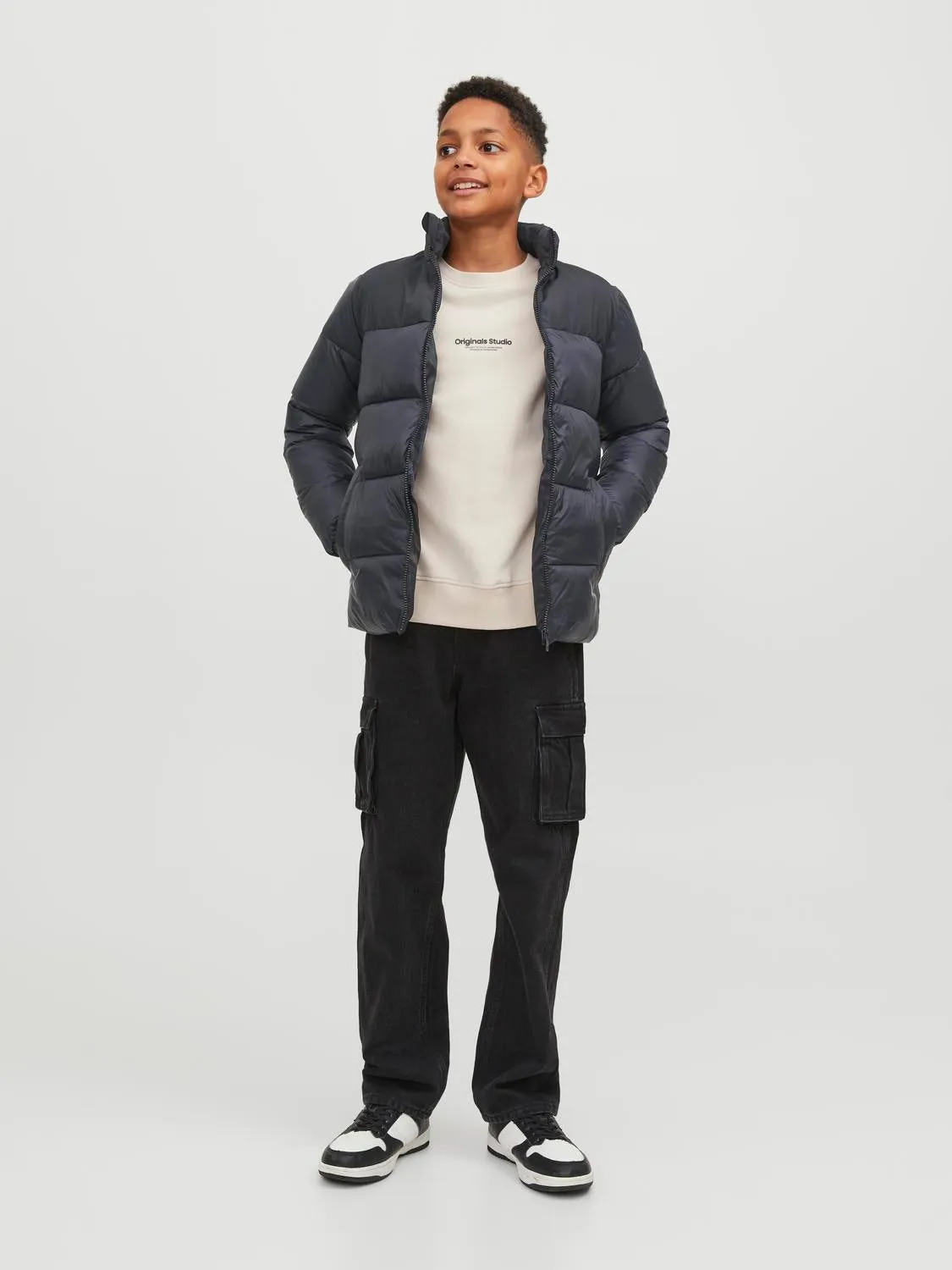 Chaqueta corta acolchada Junior | Negro | Jack & Jones®