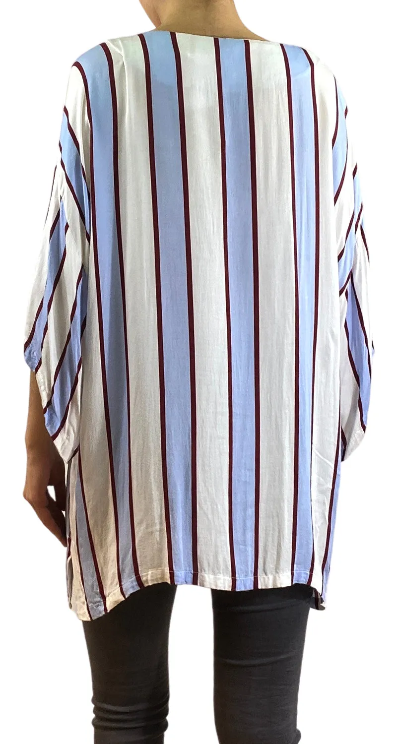 CHER Polera Oversize a Rayas