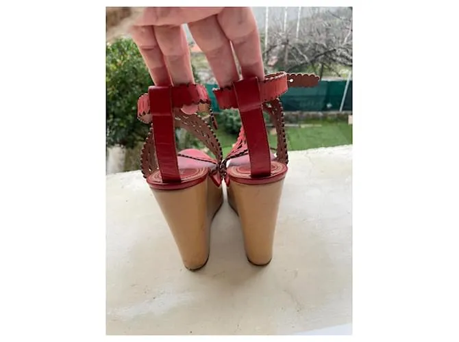 Chloé Sandalias Coral 