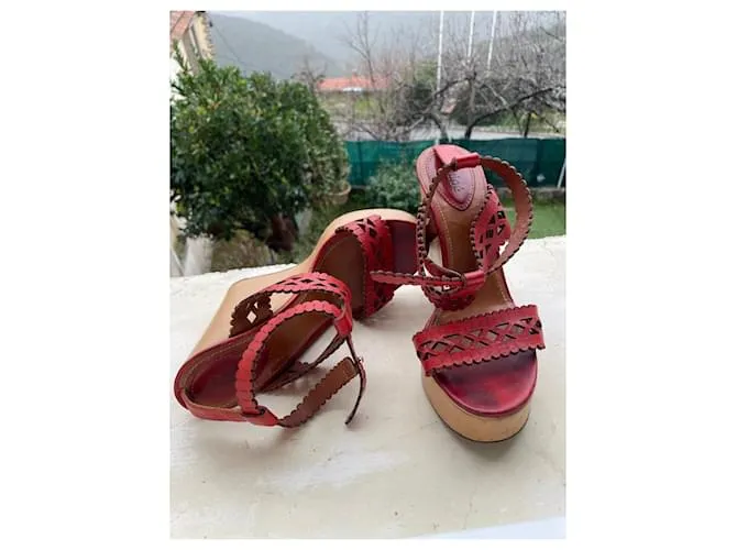 Chloé Sandalias Coral 