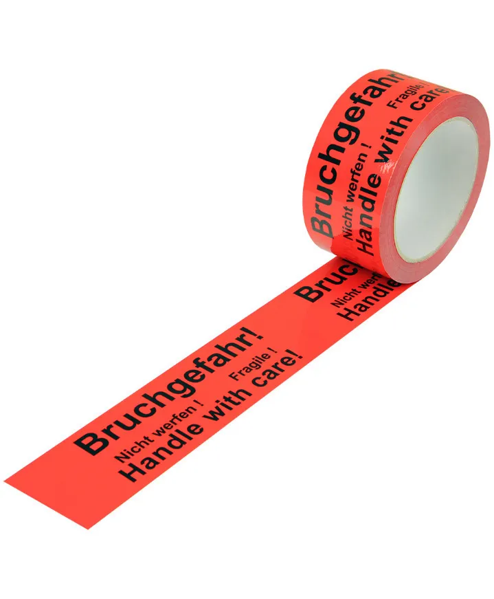 Cinta de advertencia, PP, impresión Peligro de rotura, en rojo señal, 50 mm ancho x 66 rm