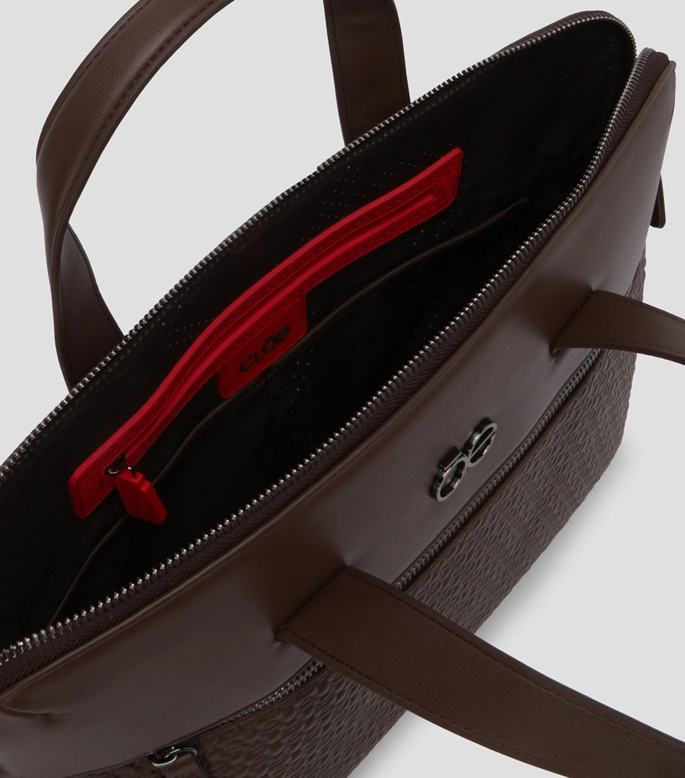 Clóe Porta laptop Messenger en piel Hombre