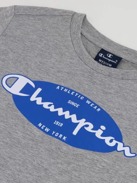 Conjunto Corto Champion Gris Azul Niño