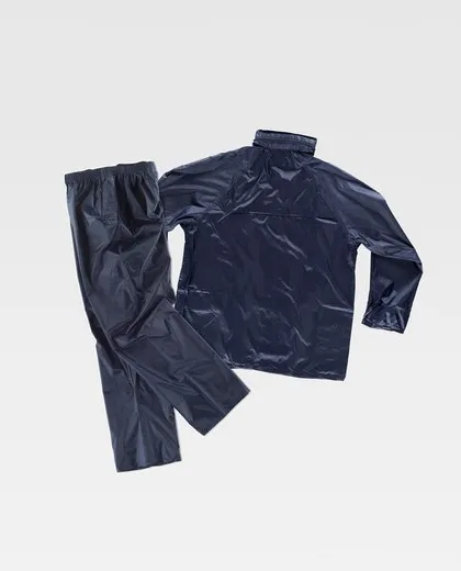 Conjunto de pantalón y chaqueta impermeables Marino