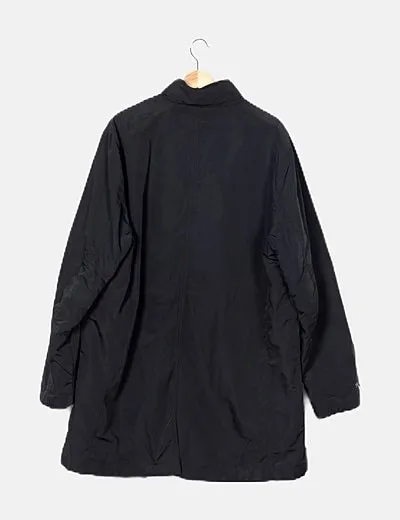 Cortefiel Anorak largo negro