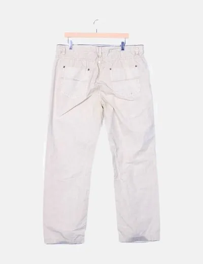 Cortefiel Pantalón denim beige