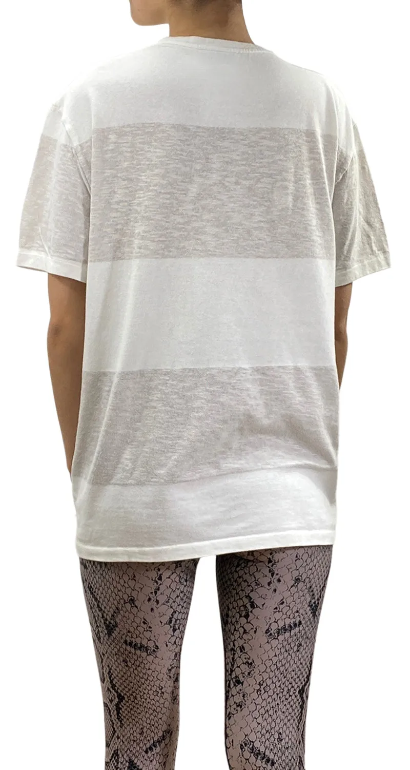 COS Polera Blanca a Rayas