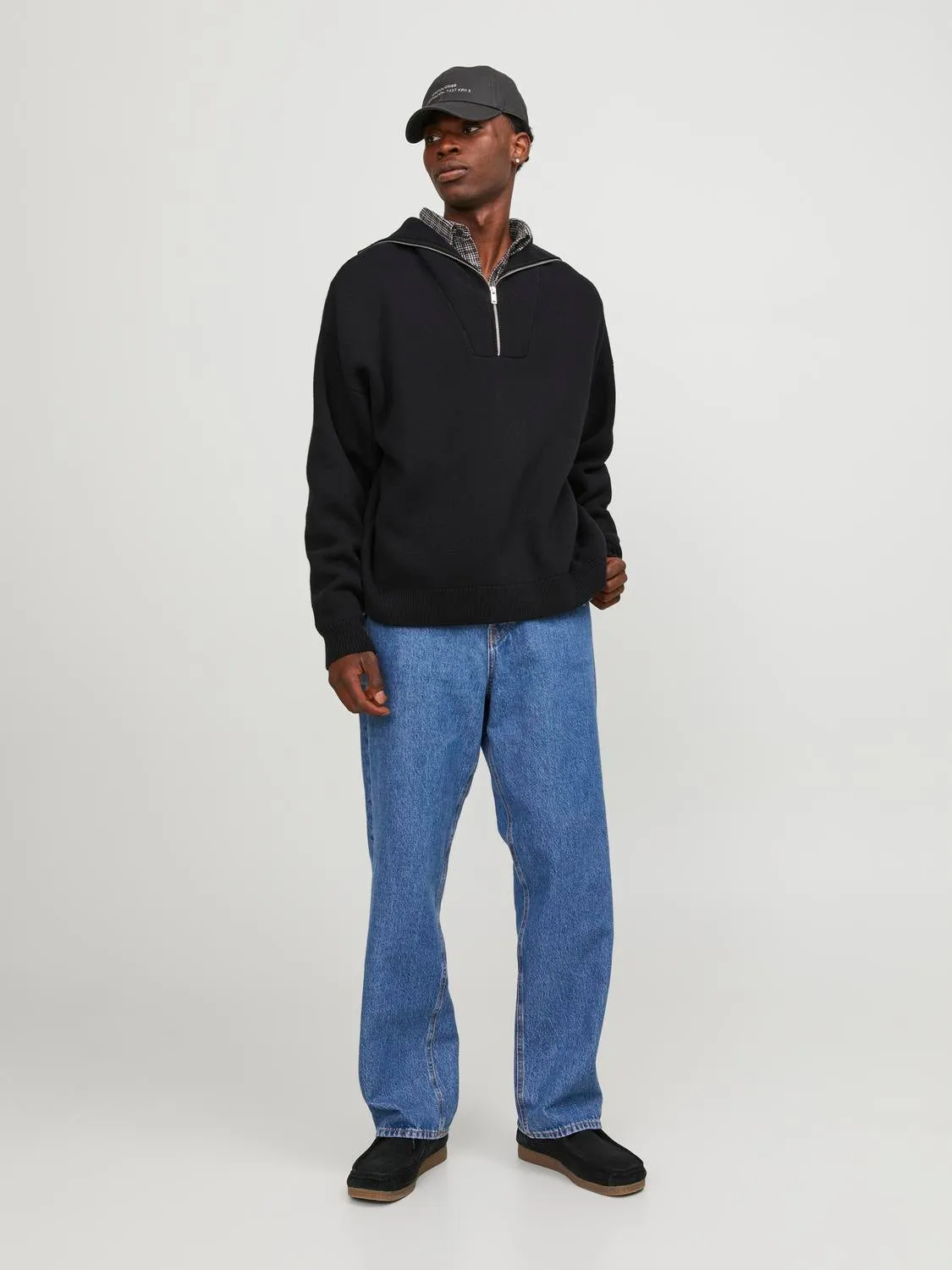 Cremallera de un cuarto | Negro | Jack & Jones®