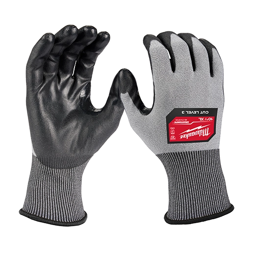 CUT LEVEL 3 HIGH DEXTERITY POLYURETHANE DIPPED GLOVES  XL
