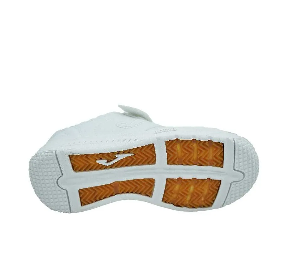 DEPORTIVO JOMA WHARW2202V PARA NIÑOS BLANCO CON VELCRO CORDONES ELÁSTICOS Y PLANTILLA DE PIEL 27421