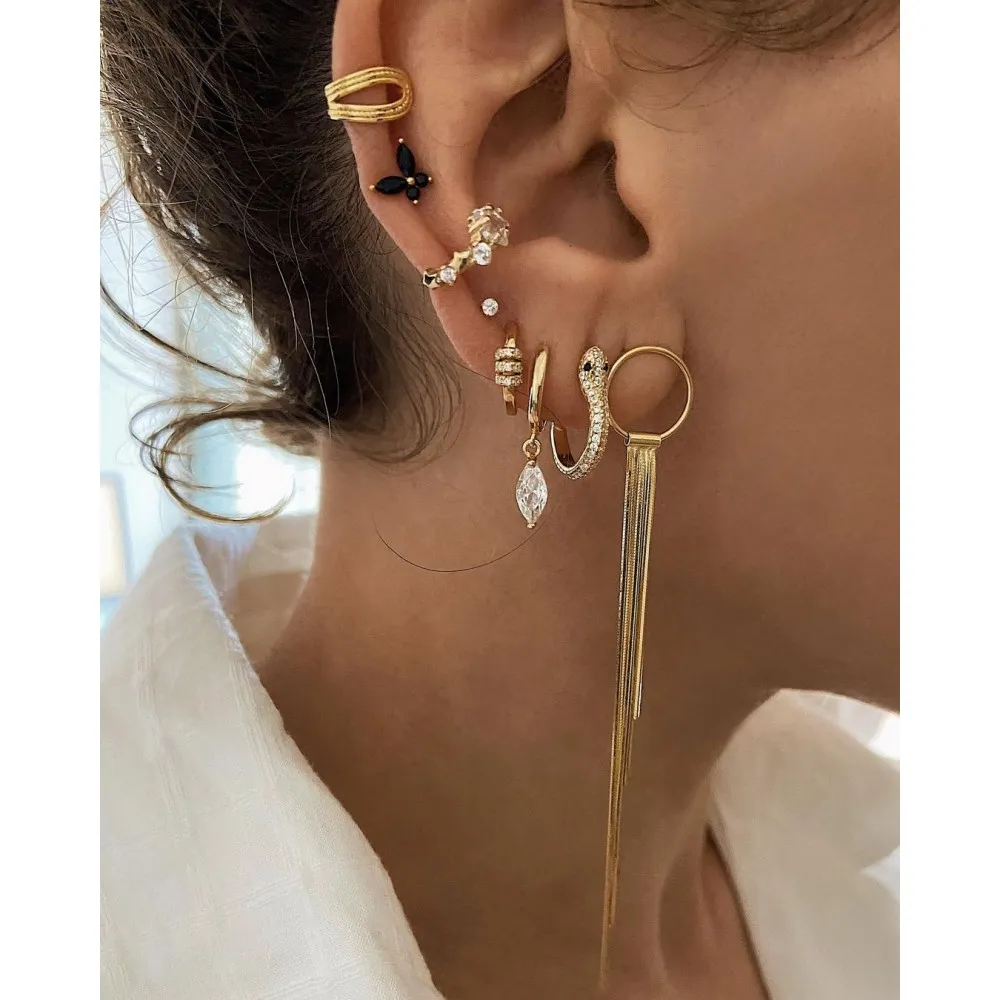 Ear Cuff Nines Oro