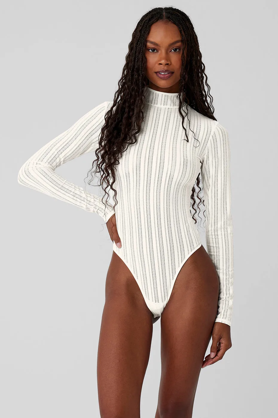 EUPHORIA LONG SLEEVE BODYSUIT  IVORY