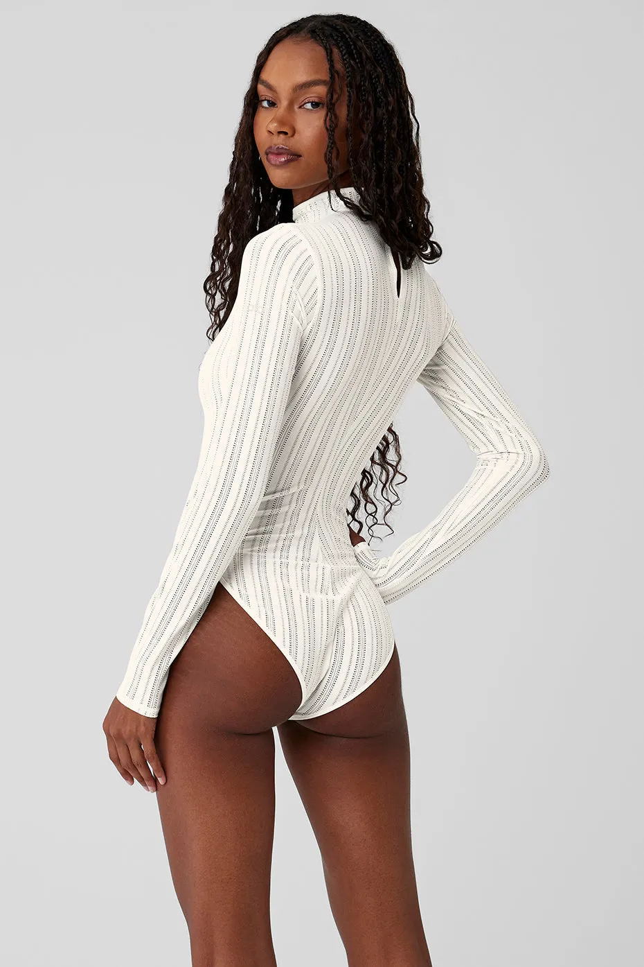 EUPHORIA LONG SLEEVE BODYSUIT  IVORY