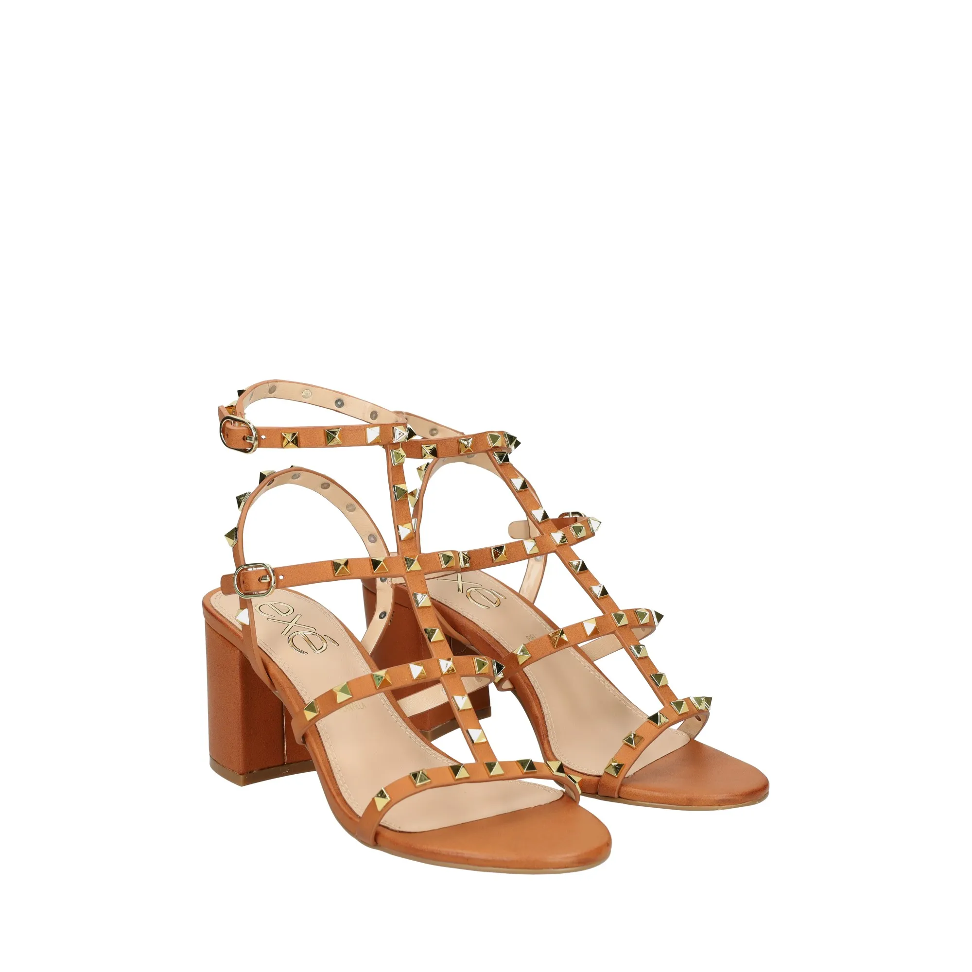 EXE Sandalias con tacón de Mujer TAN