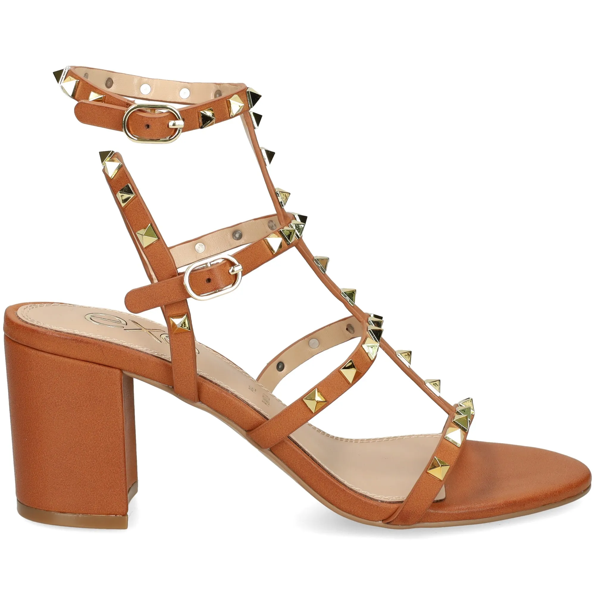 EXE Sandalias con tacón de Mujer TAN