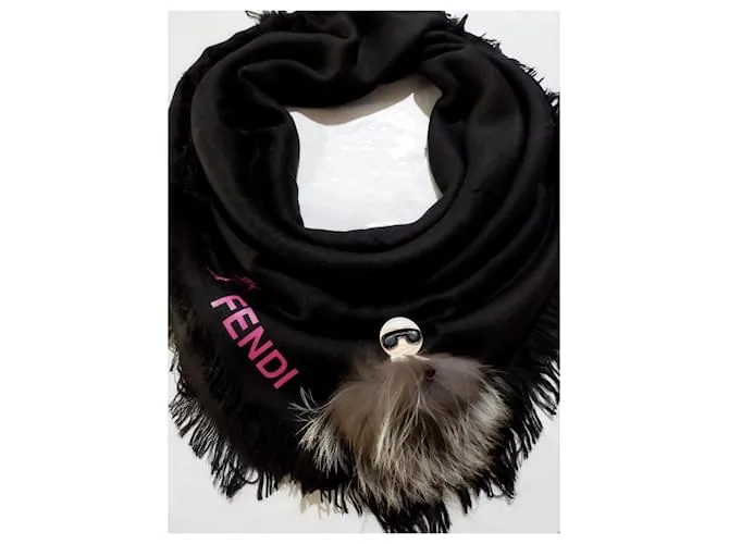 Fendi Bufandas Negro 