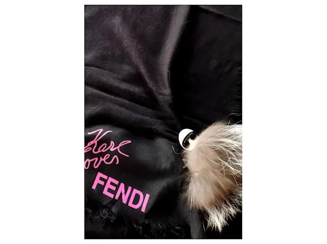 Fendi Bufandas Negro 