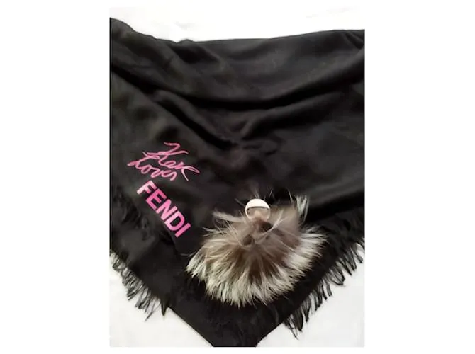 Fendi Bufandas Negro 