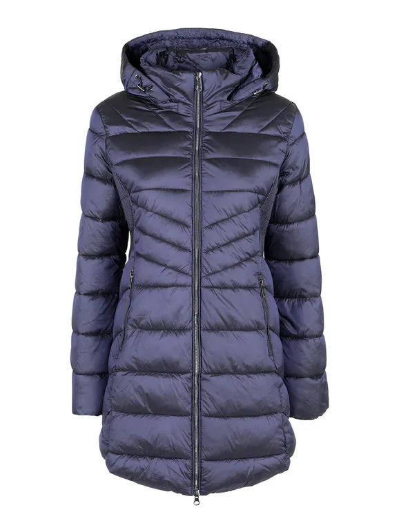 Flight Finery Chaqueta acolchada de mujer con capucha y cremallera.