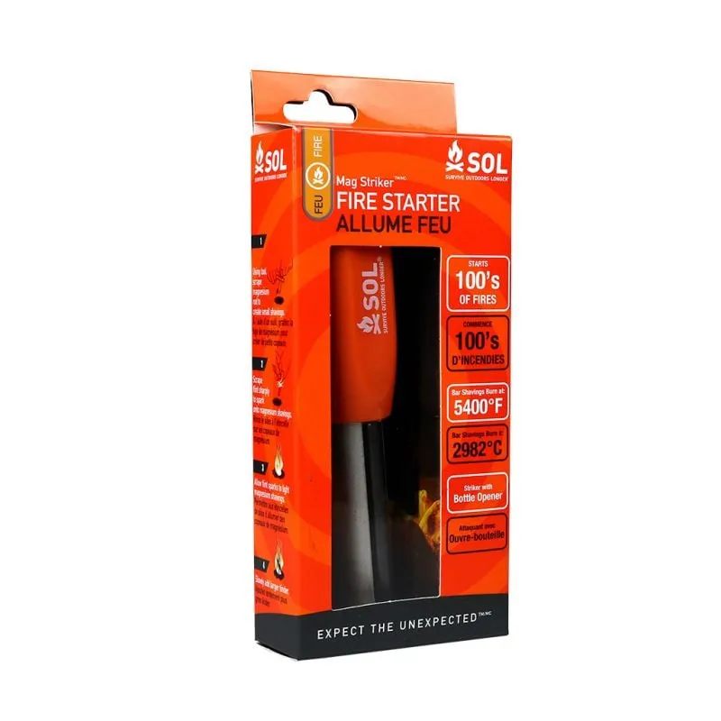 Flint Sol Mag Striker (Negro/Naranja)