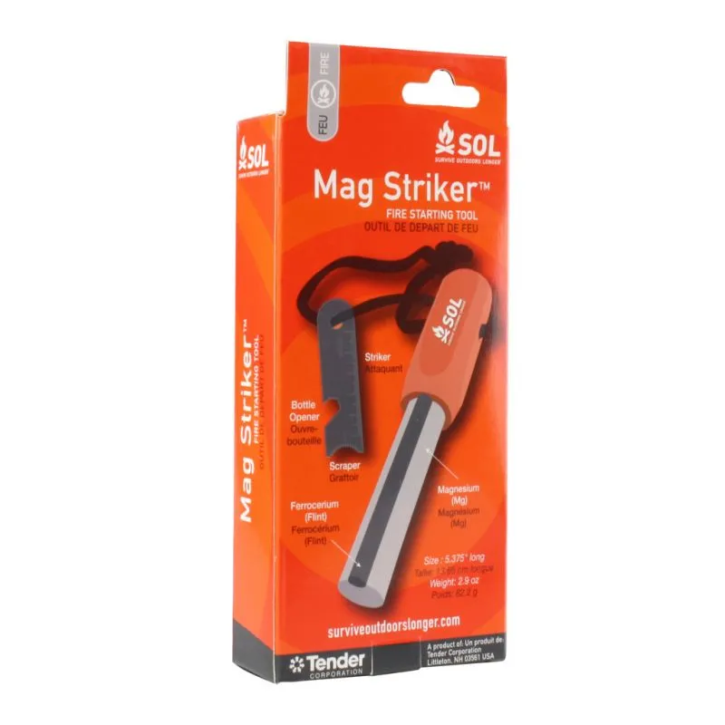 Flint Sol Mag Striker (Negro/Naranja)