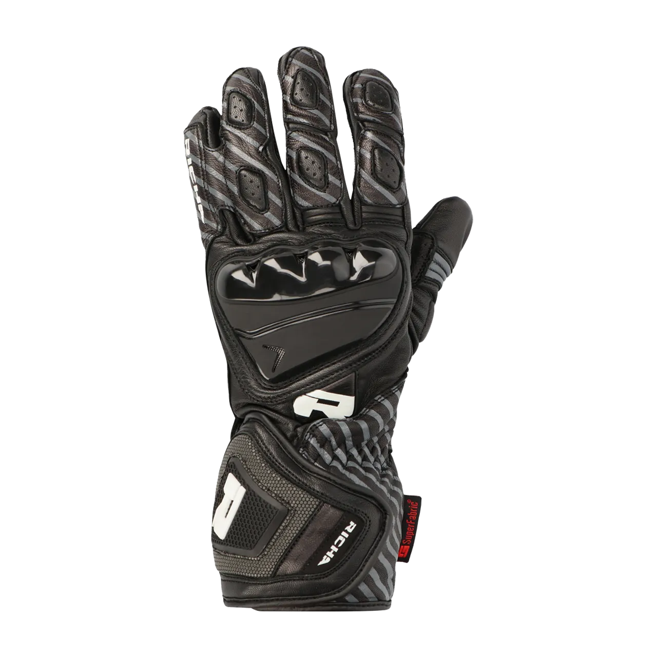 GUANTES DE MOTO RICHA SAVAGE 3 NEGROGRIS OSCURO