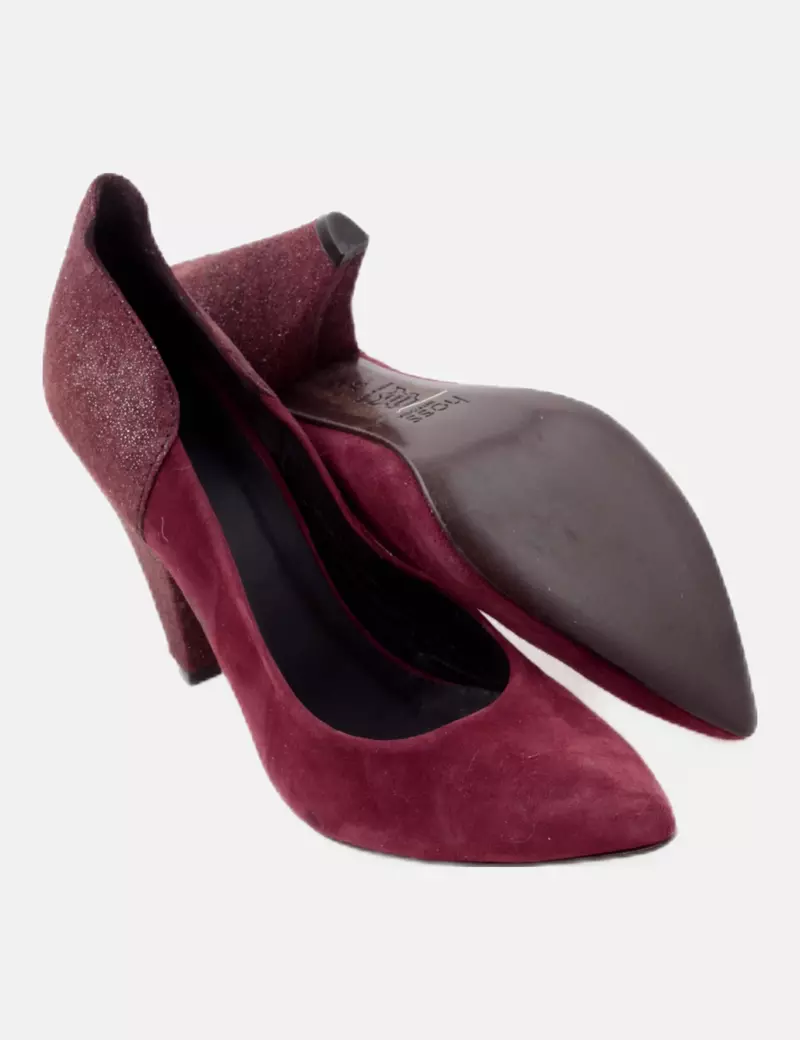 Hoss Intropia Zapato granate combinado tacón