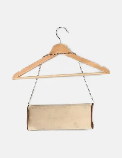 Iber bolsos Bolso dorado clutche