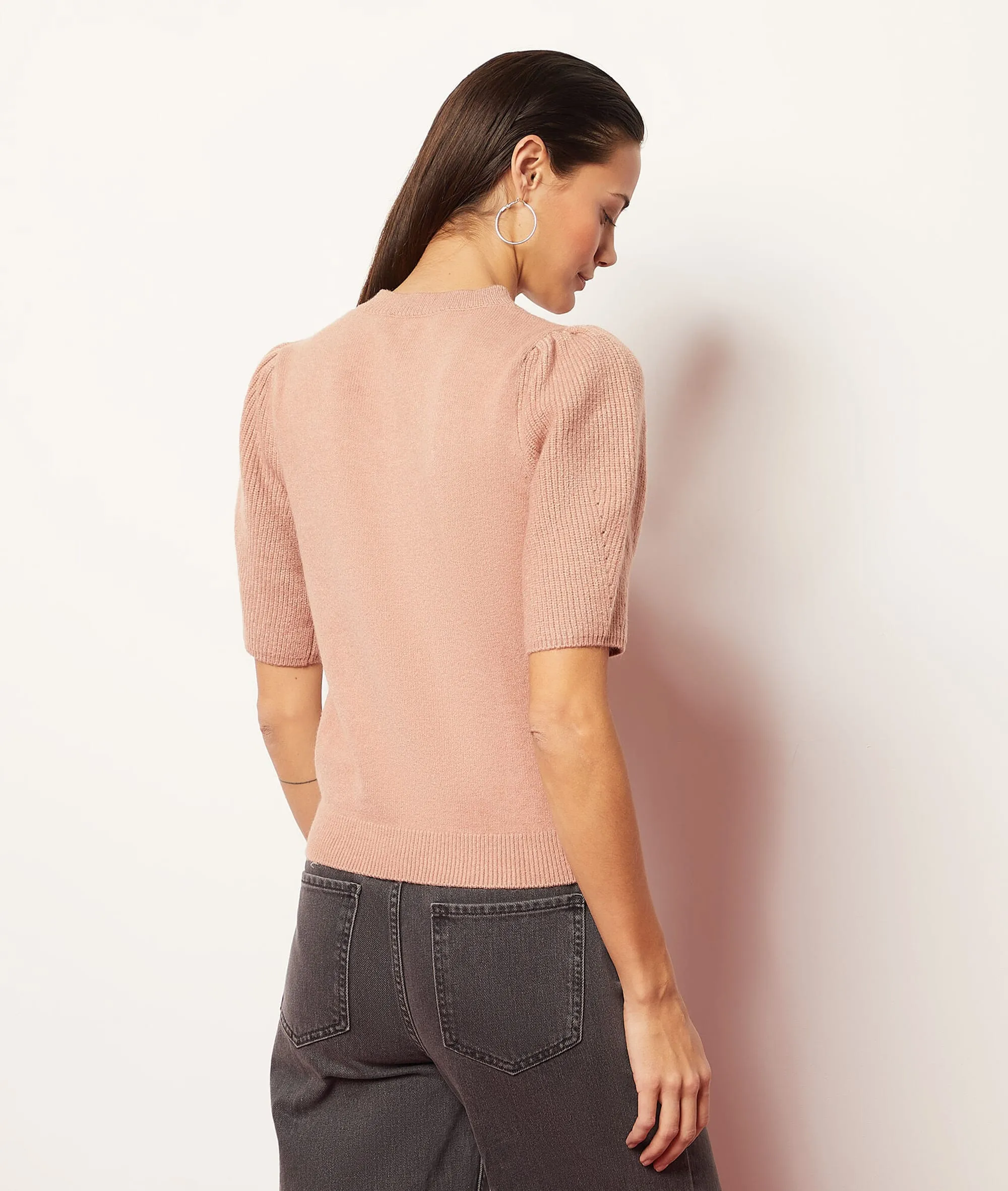 JERSEY MANGA CORTA AIMY BLUSH  ETAM