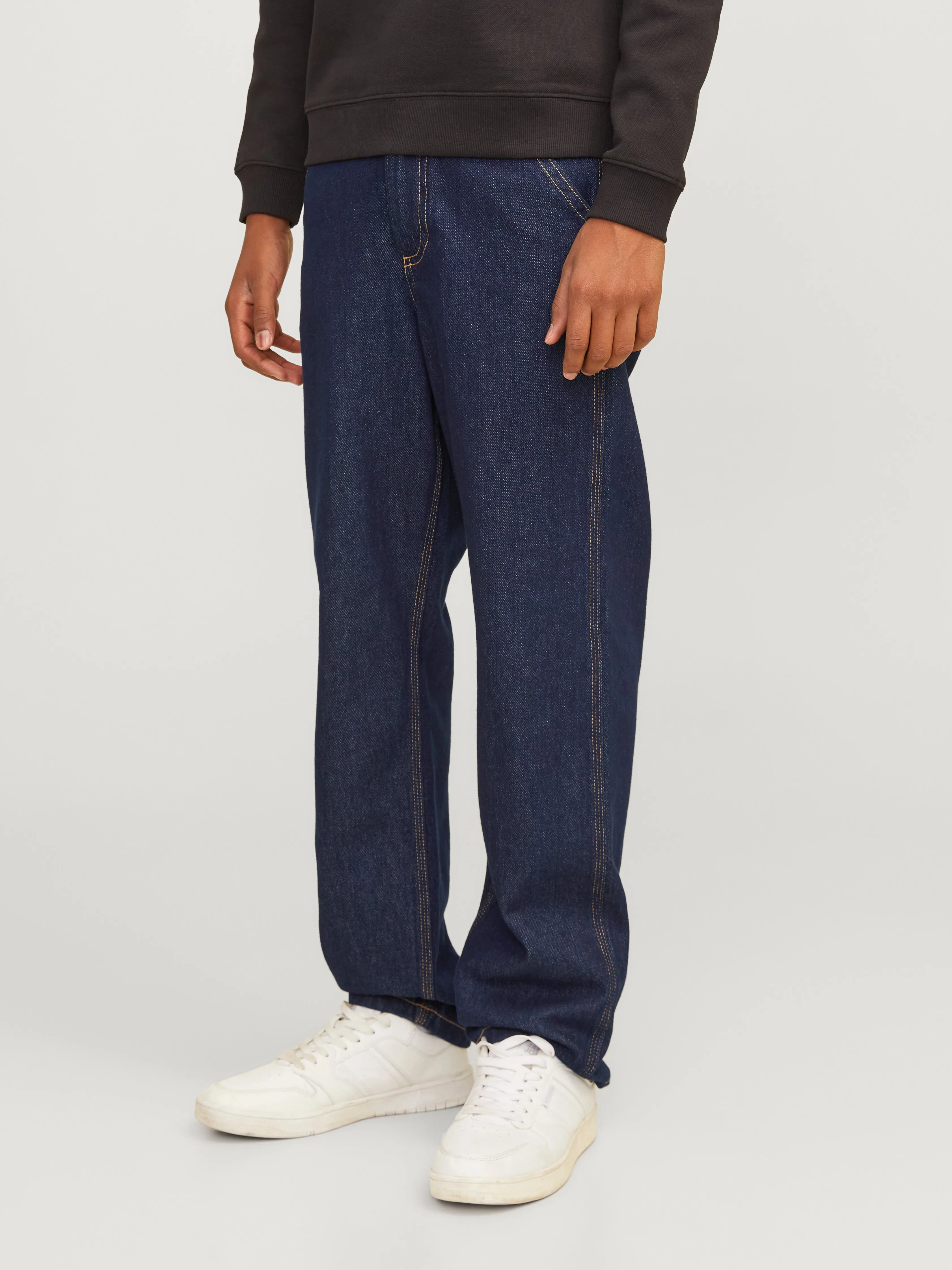 JJICHRIS JJWORKER MF 043 JNR Vaqueros de corte holgado Junior | Azul intermedio | Jack & Jones®