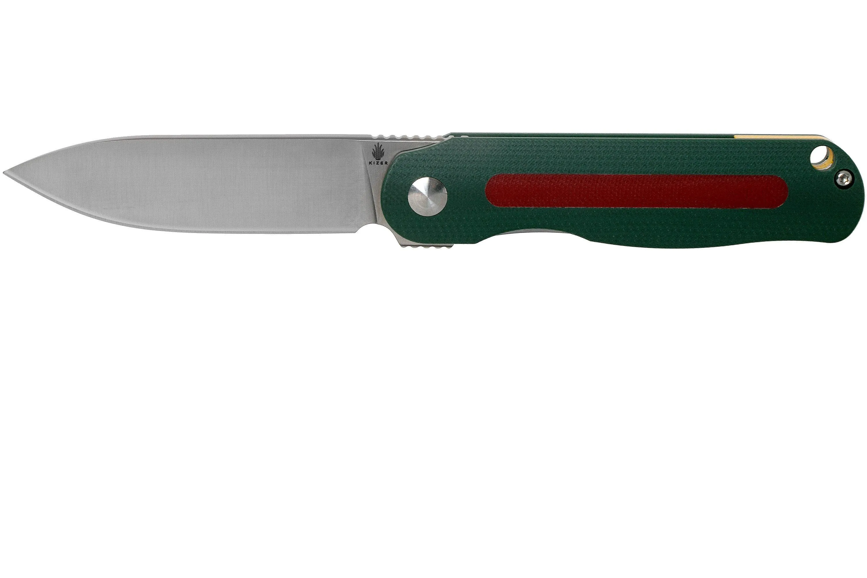 Kizer Vanguard Lätt Vind Mini Green V3567N2 navaja, Gage design