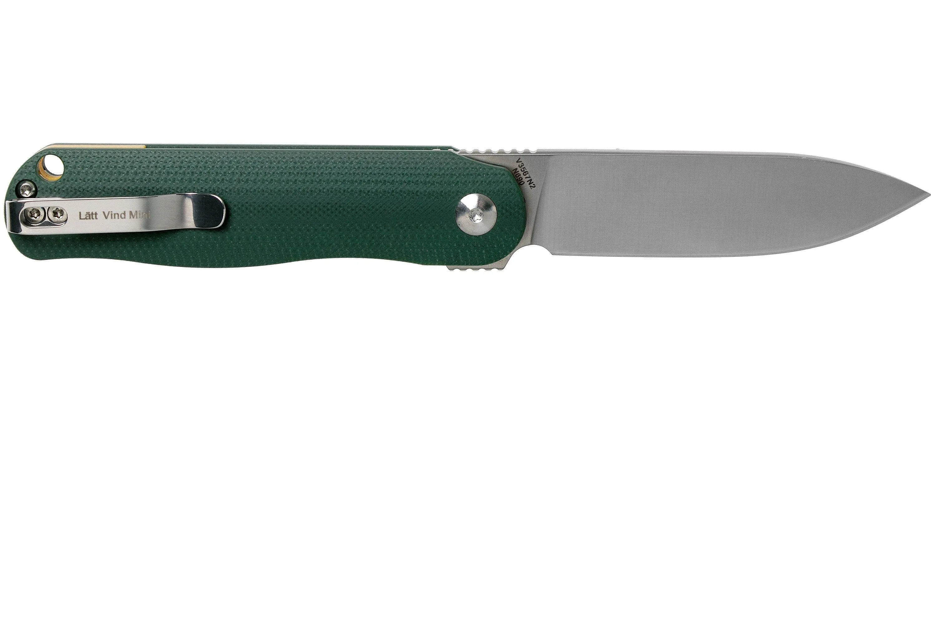Kizer Vanguard Lätt Vind Mini Green V3567N2 navaja, Gage design