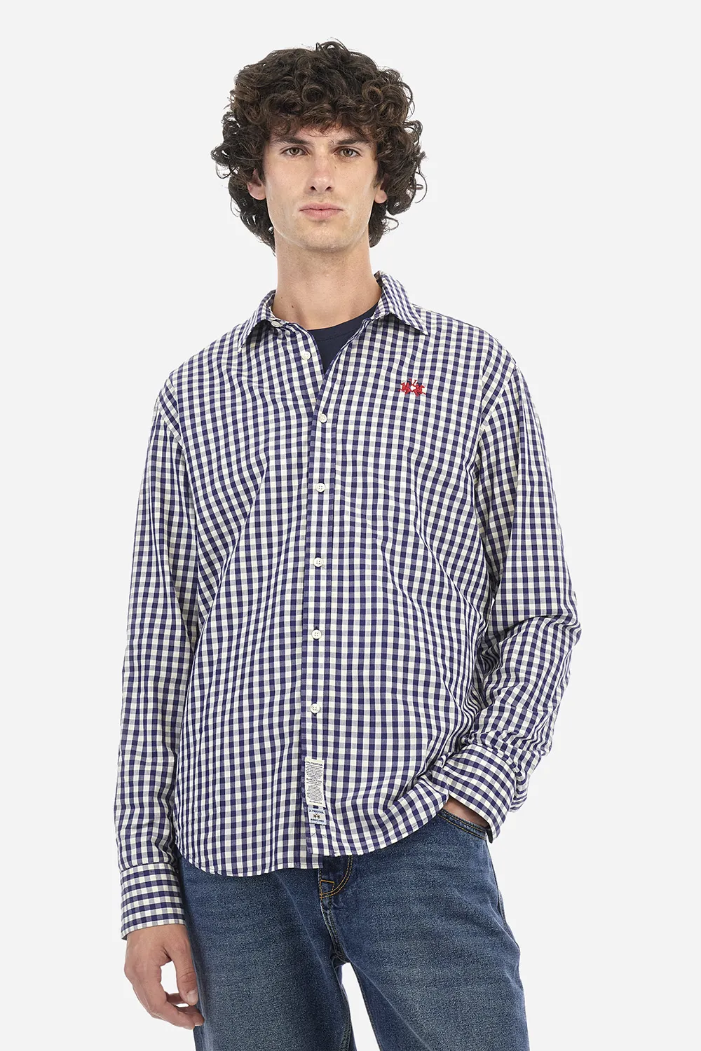 La Martina Camisa Innocent Vichy Navy