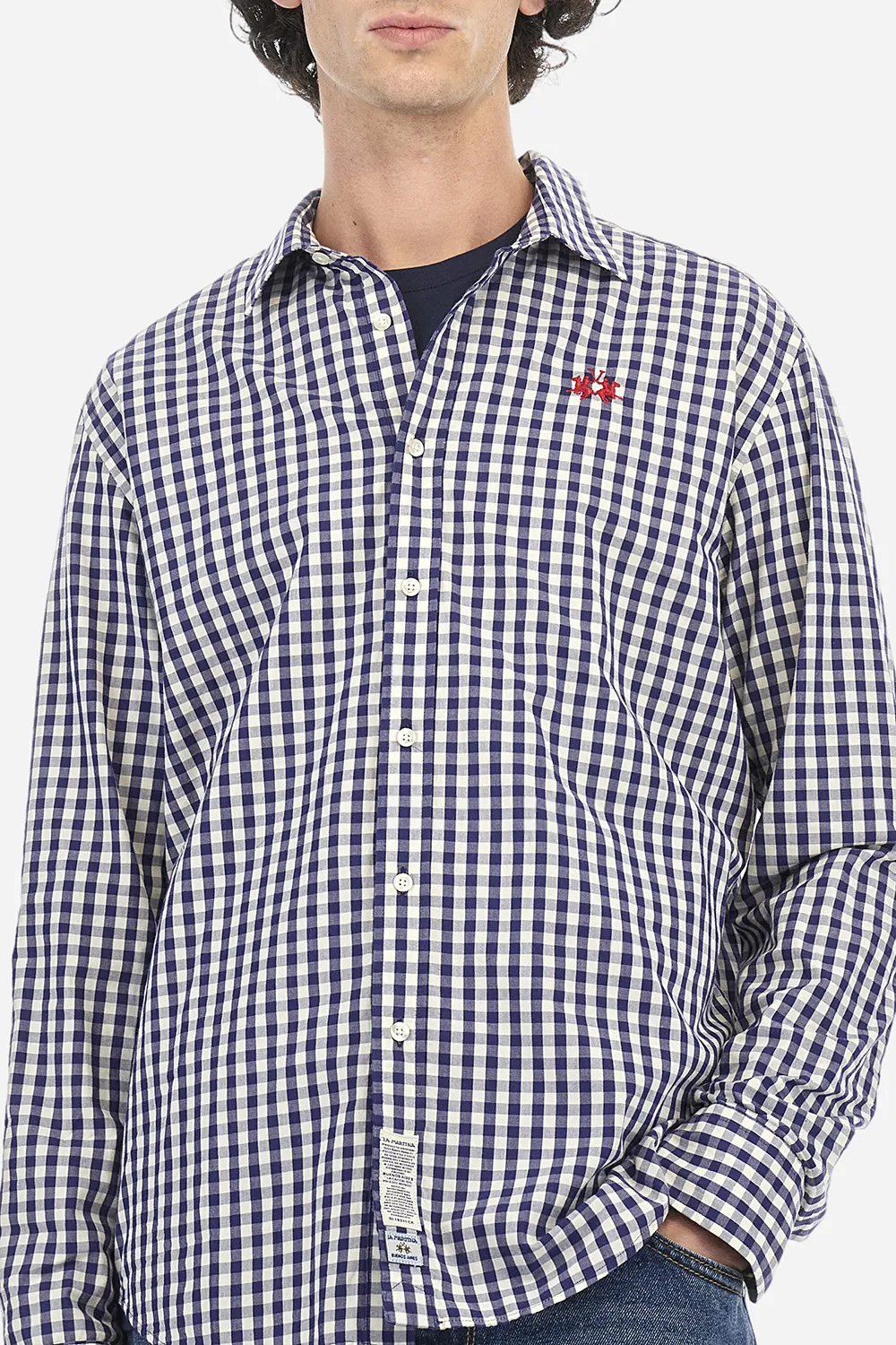 La Martina Camisa Innocent Vichy Navy