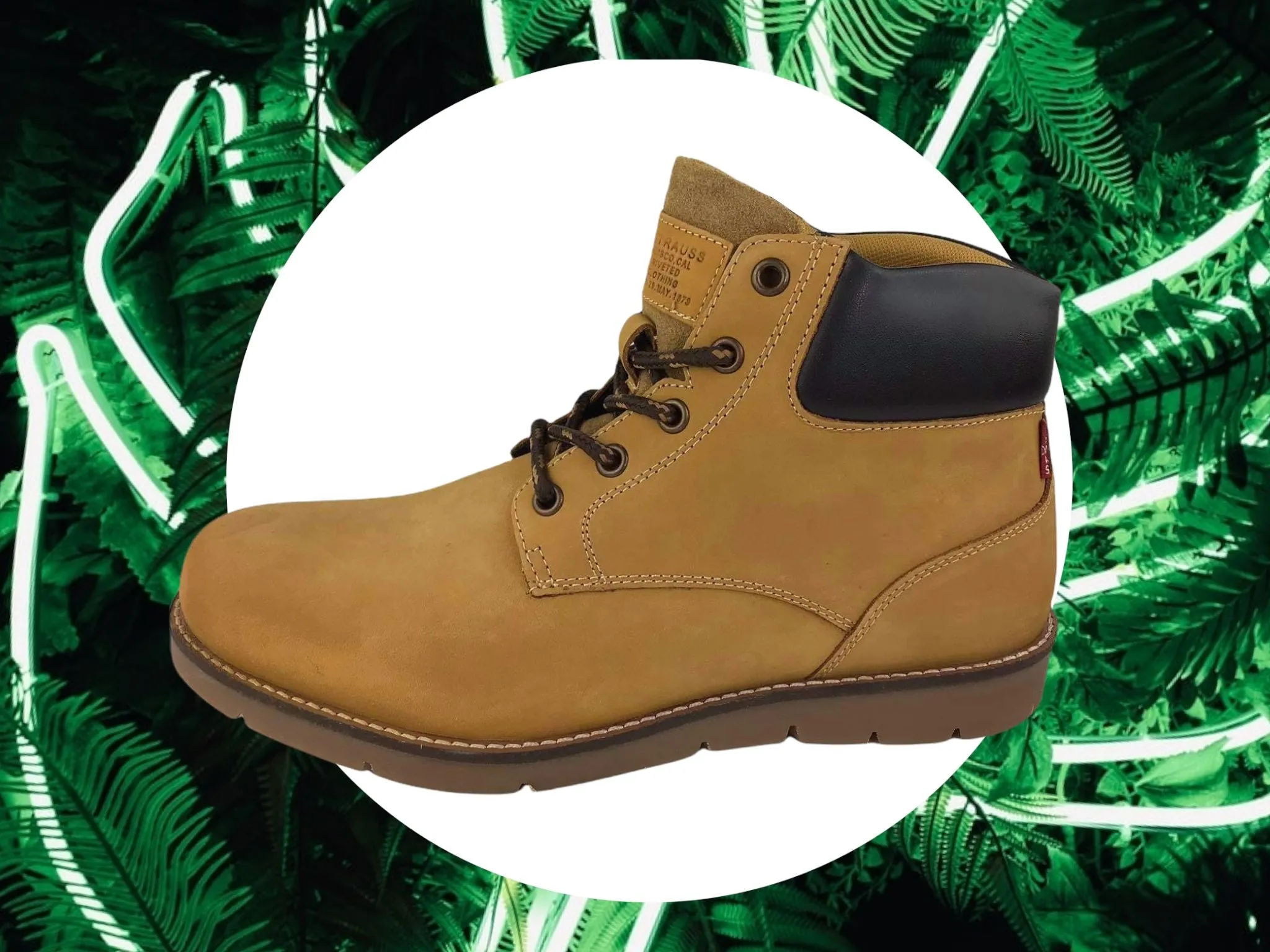 Levi’s | Botas de hombre con cordones Jaxed Amarillo Medio