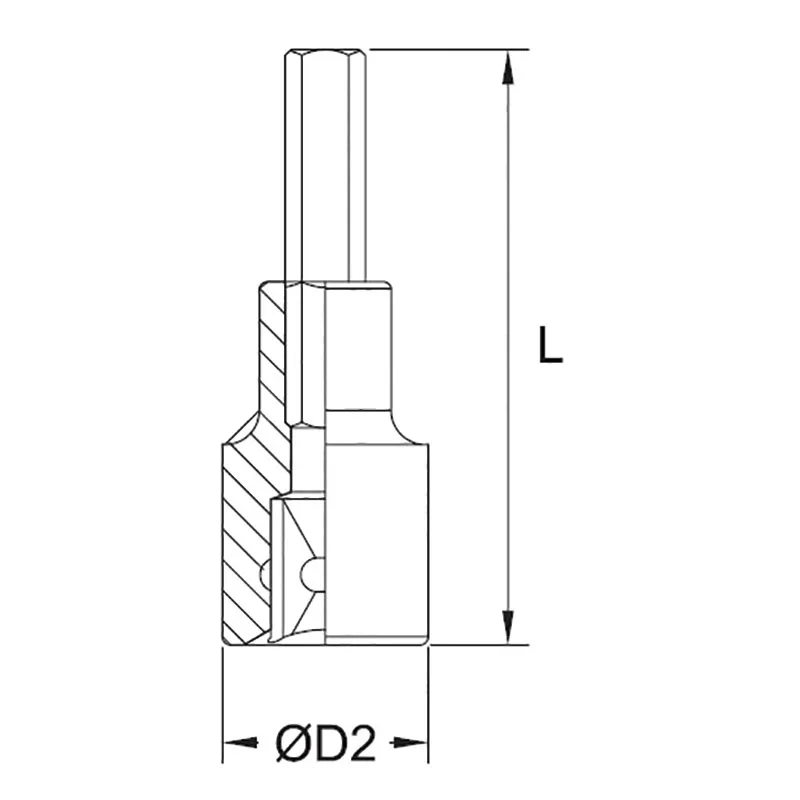 LLAVE DE VASO CON INSERTO HEX