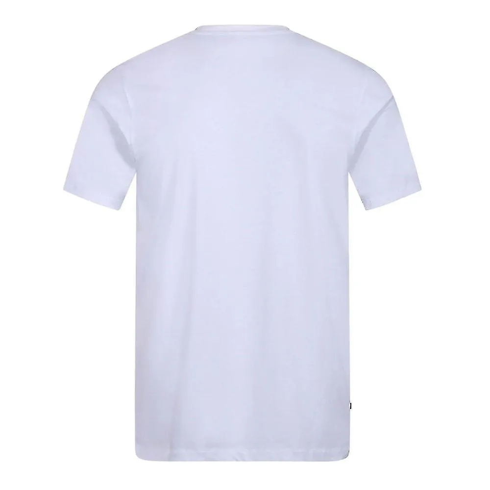 LUCAS | M560151 LIONS DEN LOGO CHEST OVERPRINT CAMISETA DE MEDIA MANGA  BLANCO/GALLETA