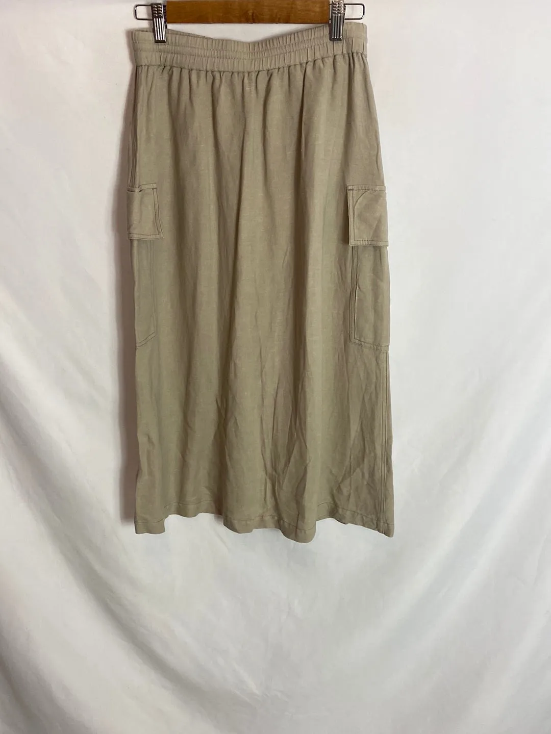 MASSIMO DUTTI. Falda cargo midi. T.S