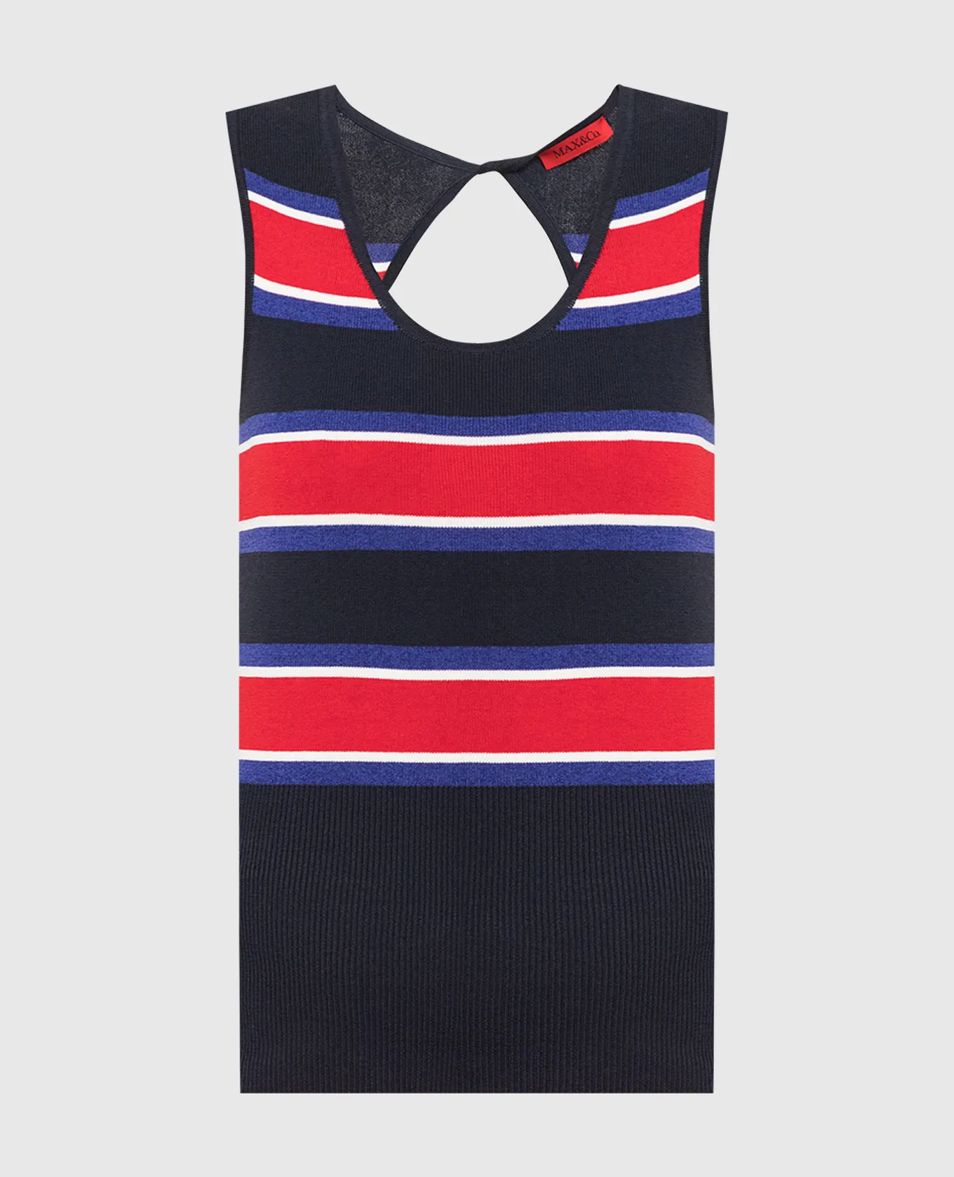 Max & Co Odette blue striped top