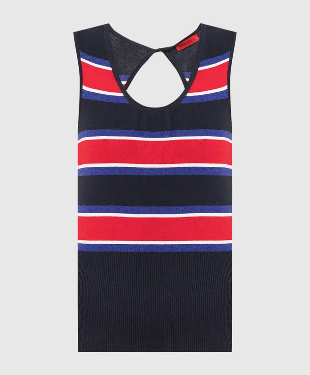 Max & Co Odette blue striped top