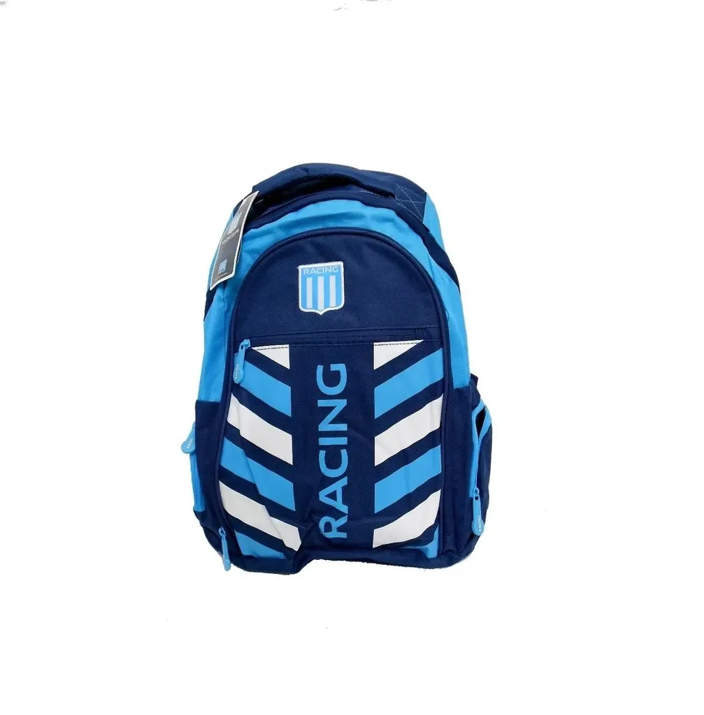 MOCHILA OFICIAL RACING RAYAS 18 PULG  RA083