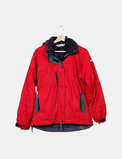 Montagne Anorak rojo combinado