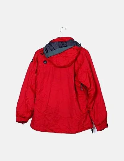 Montagne Anorak rojo combinado