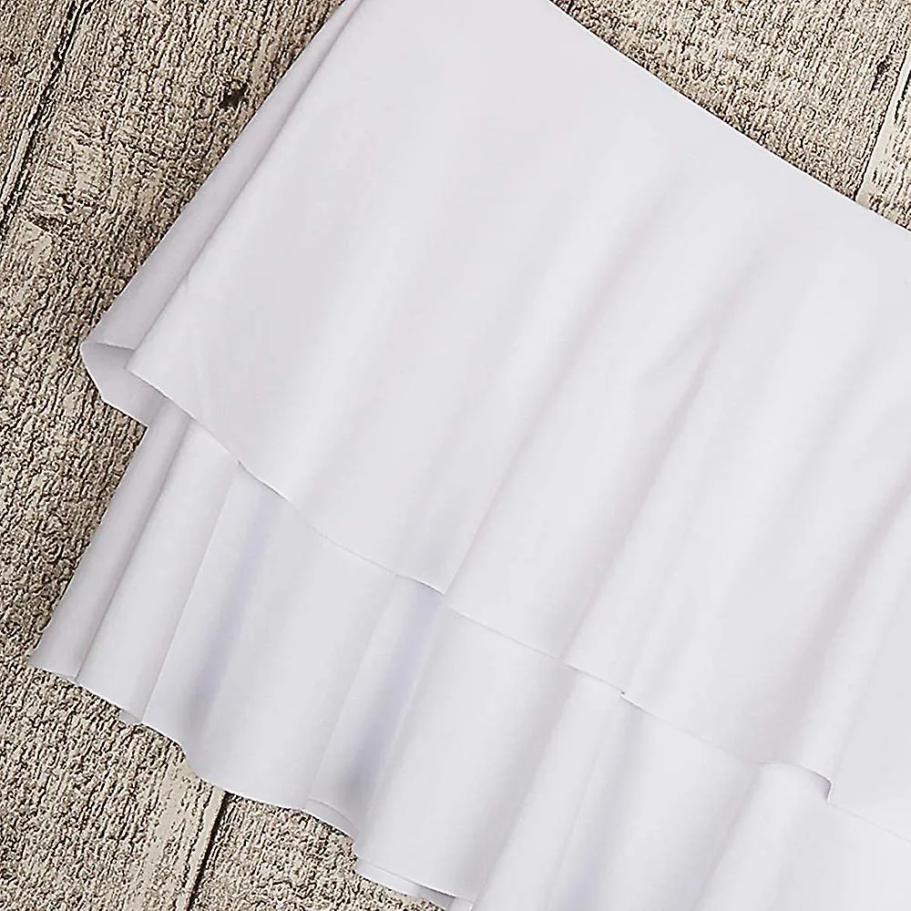 Mujer Traje de baño de dos piezas Bikini de cintura alta off shoulder Ruffle Trajes de baño