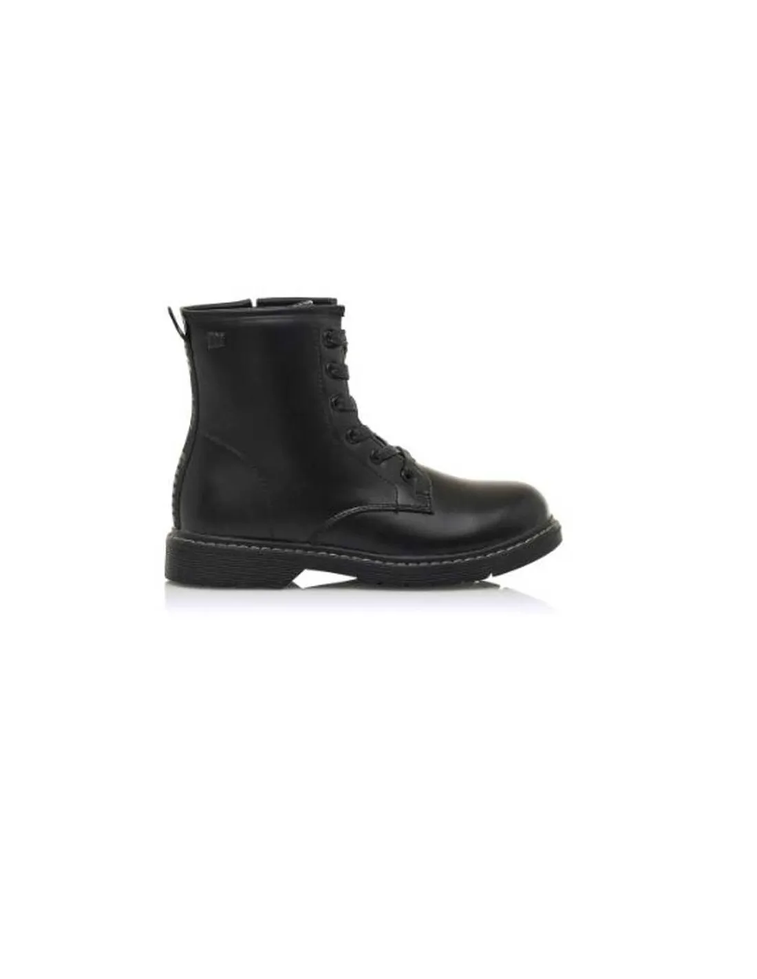 MUSTANG BOTA PLANA NIÑA NEGRA 48092 CORDONES
