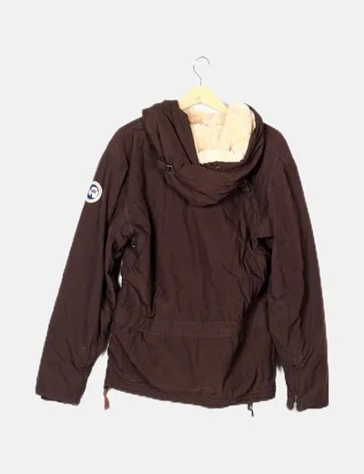 Napapijri Anorak marrón logo