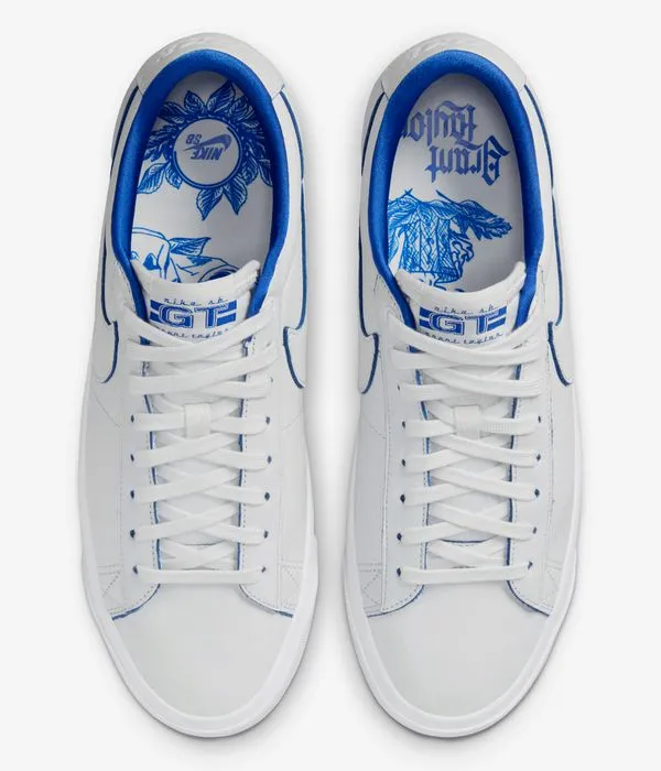 Nike SB Zoom Blazer Low Pro GT PRM Zapatilla (wummit white game royal)