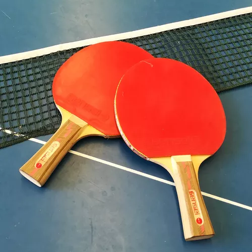 Paleta de ping pong Sensei 4 Star negra y roja