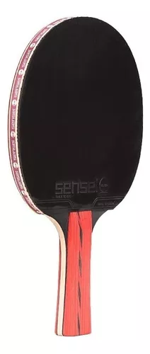 Paleta de ping pong Sensei 5 Star negra y roja ST (Recto)